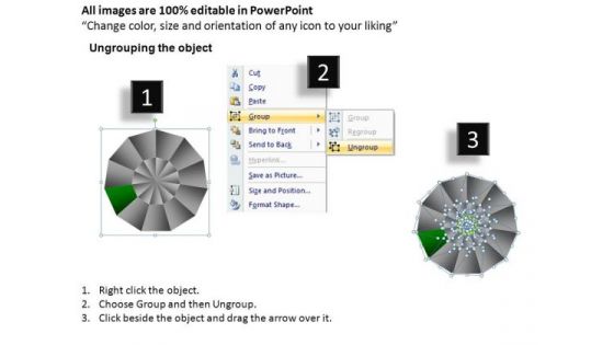 PowerPoint Slide Download Pie Chart Ppt Template