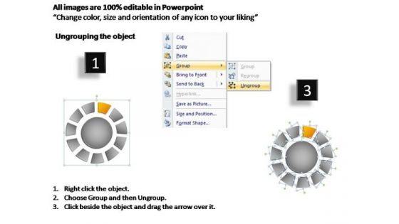 PowerPoint Slide Editable Donut With Core Ppt Theme