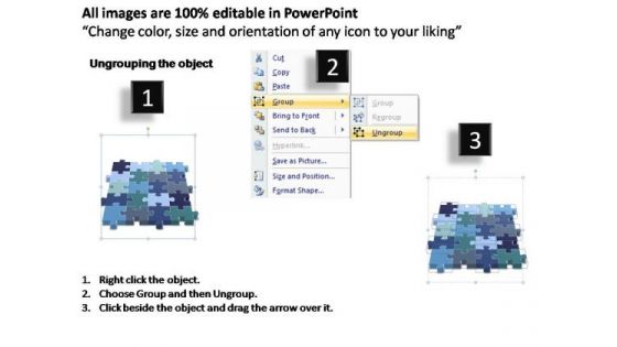 PowerPoint Slide Education 4x5 Rectangular Jigsaw Puzzle Matrix Ppt Theme