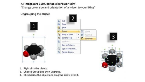 PowerPoint Slide Education Circular Puzzle Ppt Slides