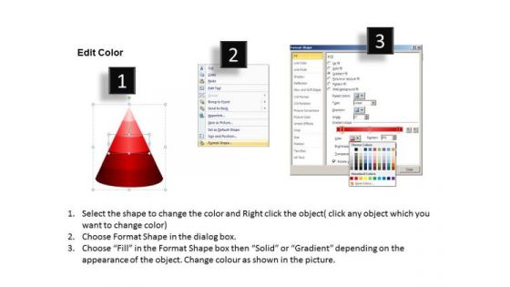 PowerPoint Slide Executive Leadership Vision 3d Pyramid List Ppt Slidelayout