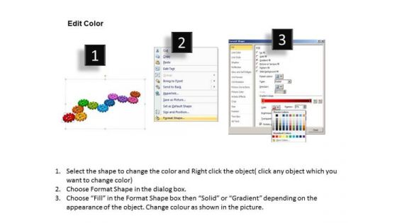 PowerPoint Slide Gears Process Teamwork Ppt Slides