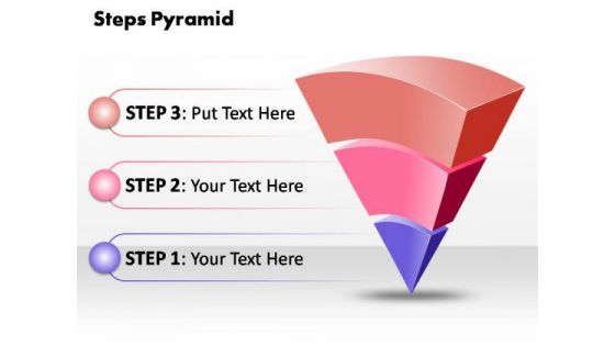 PowerPoint Slide Global Business 3 Steps Pyramid Ppt Design Slides