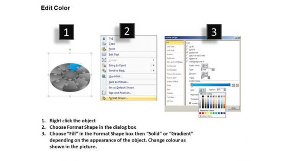 PowerPoint Slide Graphic Puzzle Segment Pie Chart Ppt Templates