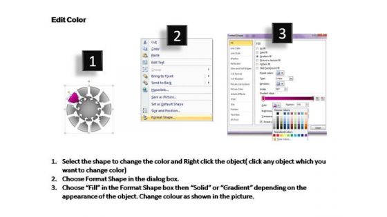 PowerPoint Slide Growth Pie Chart With Arrows Ppt Backgrounds