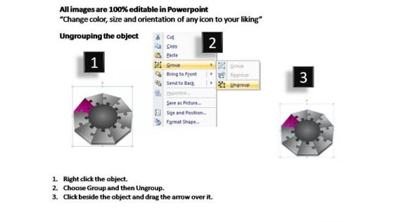 PowerPoint Slide Image Puzzle Mechanism Ppt Theme