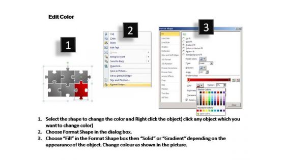 PowerPoint Slide Layout Chart Puzzle Ppt Theme