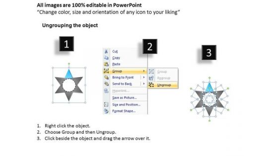 PowerPoint Slide Layout Chart Star Diagram Ppt Template