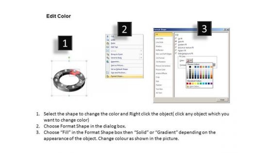PowerPoint Slide Layout Company Circular Process Ppt Theme