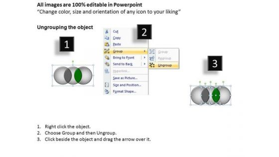 PowerPoint Slide Layout Company Three Overlapping Ppt Presentation