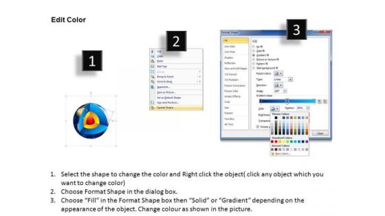 PowerPoint Slide Layout Global Earth Core Diagram Ppt Template