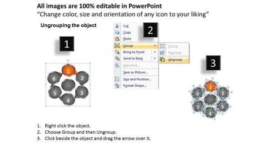 PowerPoint Slide Layout Leadership Circular Ppt Slide