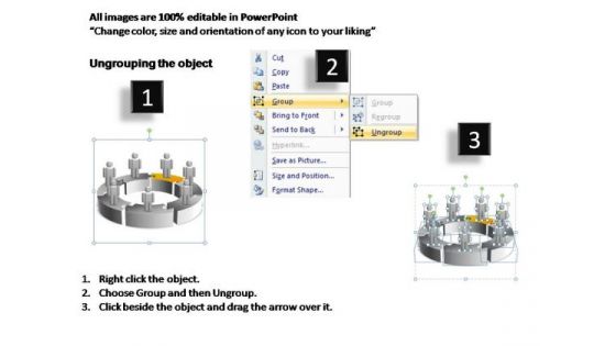 PowerPoint Slide Layout Leadership Circular Ppt Template