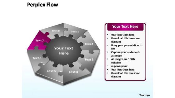 PowerPoint Slide Layout Leadership Perplex Flow Ppt Presentation