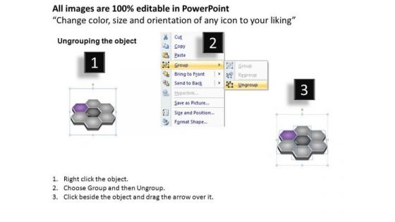 PowerPoint Slide Layout Success Hexagon Shapes Ppt Presentation