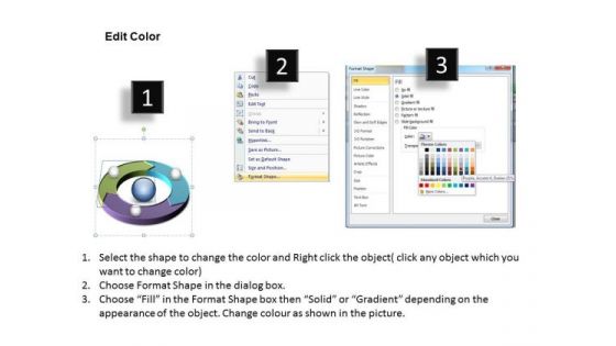 PowerPoint Slide Layout Teamwork Circular Ppt Template