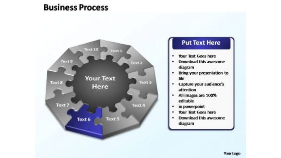 PowerPoint Slide Layout Teamwork Puzzle Business Ppt Backgrounds