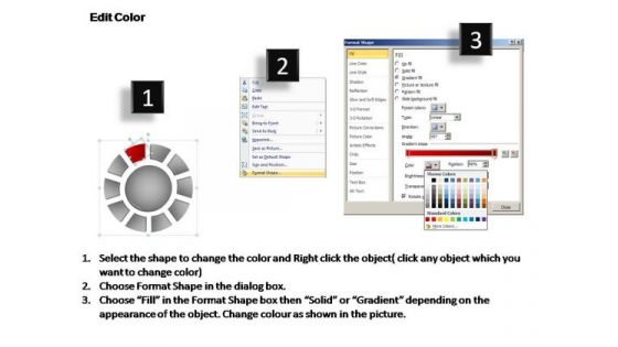 PowerPoint Slide Leadership Donut With Core Ppt Presentation