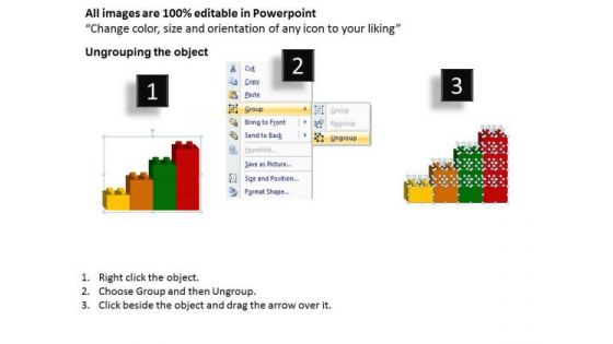PowerPoint Slide Lego Blocks Process Business Ppt Slides