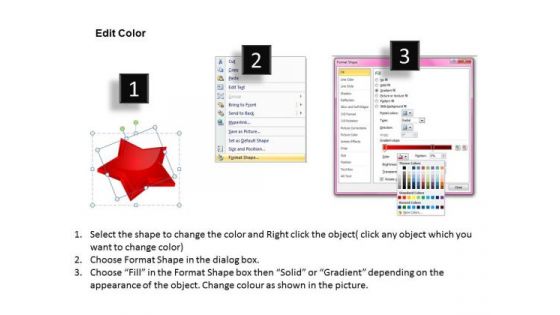 PowerPoint Slide Marketing Stars In Circle Ppt Layouts