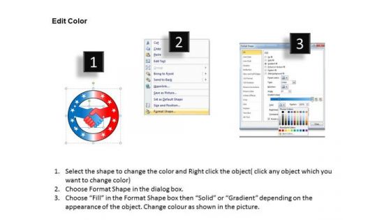 PowerPoint Slide Process Certified Handshake Ppt Designs