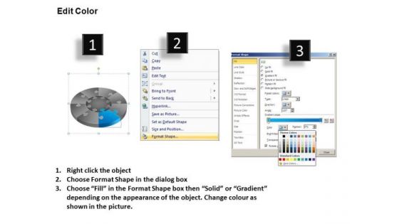 PowerPoint Slide Process Pie Chart Puzzle Process Ppt Slidelayout