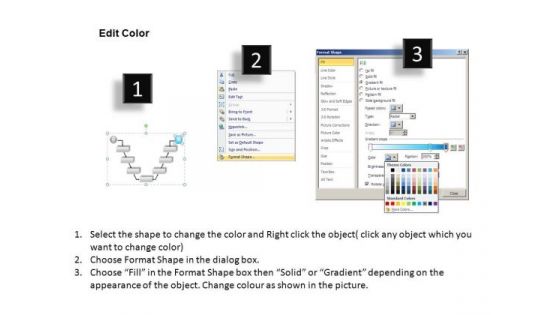 PowerPoint Slide Process V Diagram Ppt Backgrounds