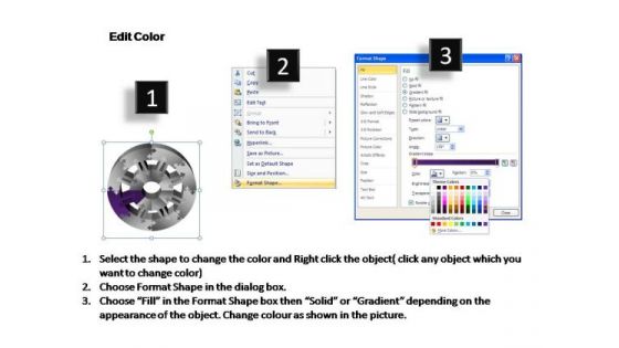 PowerPoint Slide Sales Circular Ppt Process