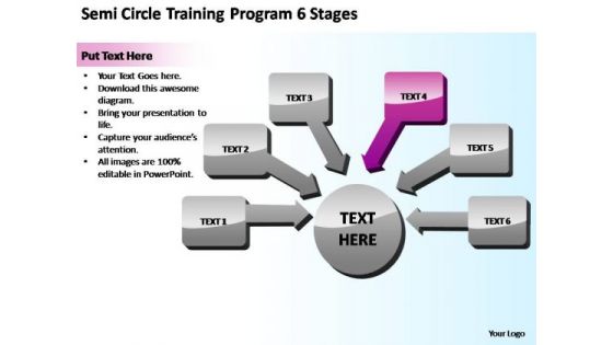 PowerPoint Slide Semi Sales Circle Training Ppt Template