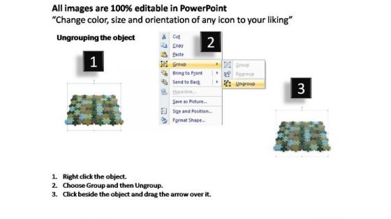 PowerPoint Slide Success 9x8 Rectangular Jigsaw Puzzle Matrix Ppt Theme