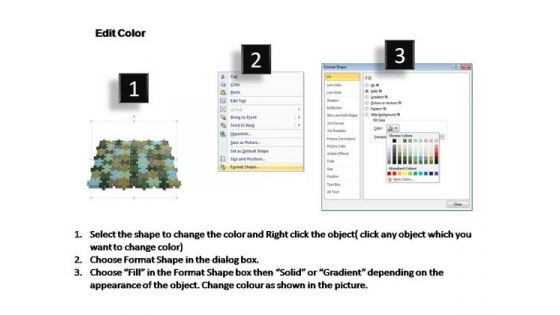 PowerPoint Slide Success 9x8 Rectangular Jigsaw Puzzle Matrix Ppt Theme