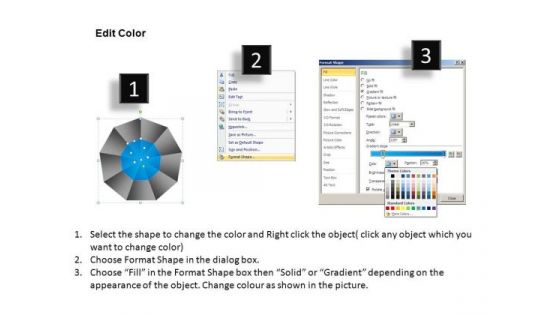 PowerPoint Slide Success Circular Quadrant Ppt Backgrounds