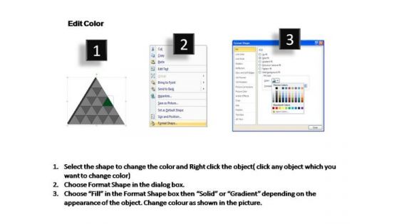 PowerPoint Slide Teamwork Triangle Process Ppt Slide