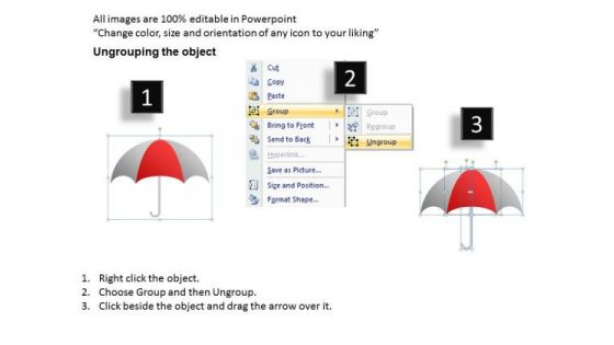 PowerPoint Slidelayout Company Umbrella Chart Ppt Layouts