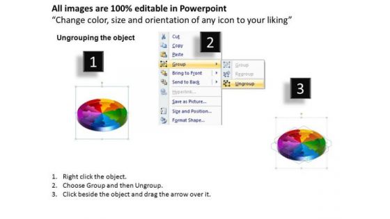 PowerPoint Slidelayout Cycle Chart Circle Puzzle Diagram Ppt Design Slides