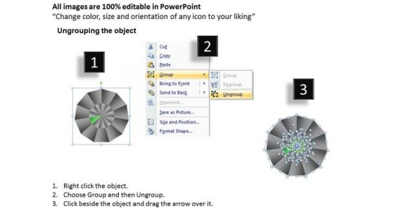 PowerPoint Slidelayout Diagram Circular Quadrant Ppt Presentation