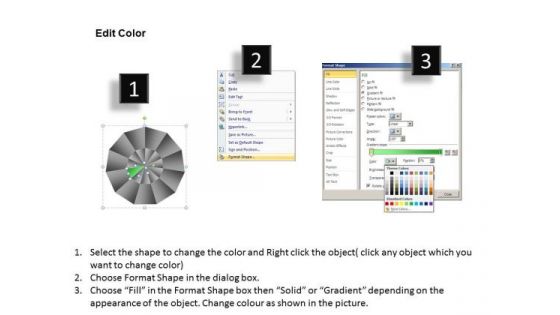PowerPoint Slidelayout Diagram Circular Quadrant Ppt Presentation