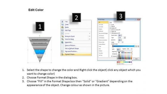 PowerPoint Slidelayout Diagram Pyramid Process Ppt Template