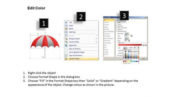 PowerPoint Slidelayout Education Umbrella Chart Ppt Slide Designs