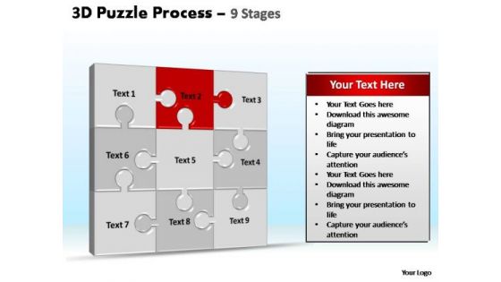 PowerPoint Slidelayout Global Puzzle Process Ppt Design