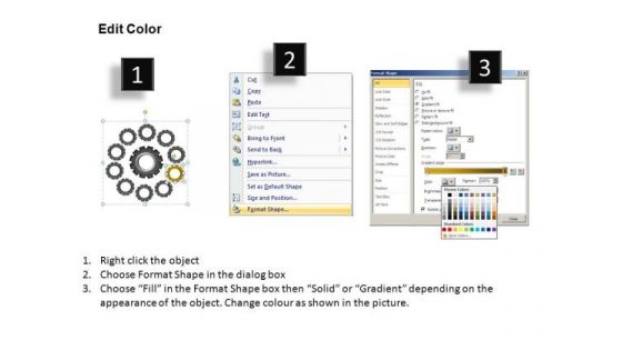 PowerPoint Slidelayout Graphic Gears Process Ppt Design