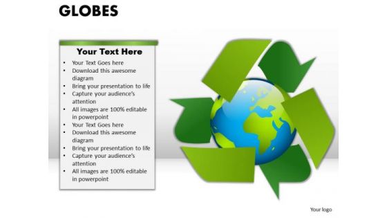 PowerPoint Slidelayout Growth Globes Ppt Slides