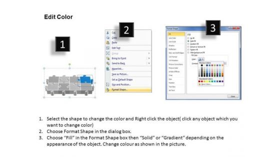 PowerPoint Slidelayout Growth Puzzle Process Ppt Themes
