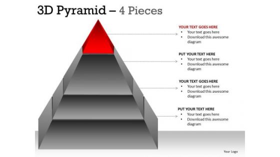 PowerPoint Slidelayout Leadership Pyramid Ppt Process