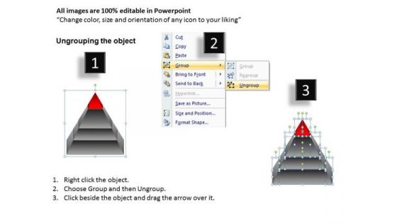 PowerPoint Slidelayout Leadership Pyramid Ppt Process