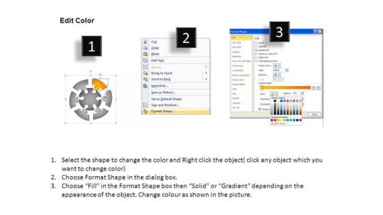 PowerPoint Slidelayout Leadership Round Chart Ppt Theme