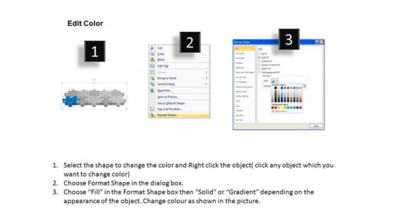 PowerPoint Slidelayout Marketing Puzzle Process Ppt Slides