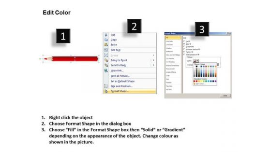 PowerPoint Slidelayout Process Crayons And Pencils Ppt Theme