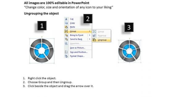 PowerPoint Slidelayout Process Double Ring Ppt Theme
