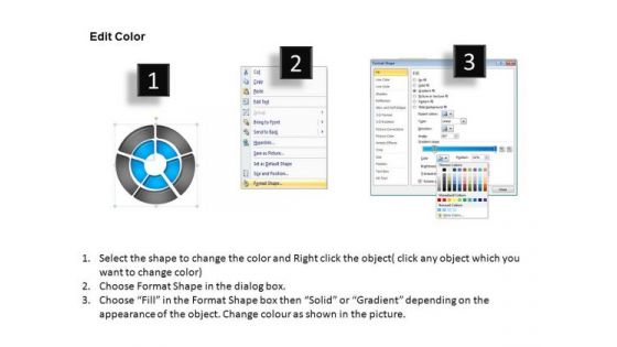 PowerPoint Slidelayout Process Double Ring Ppt Theme